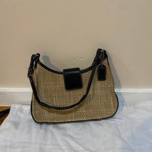 Coach Straw Shoulder Bag